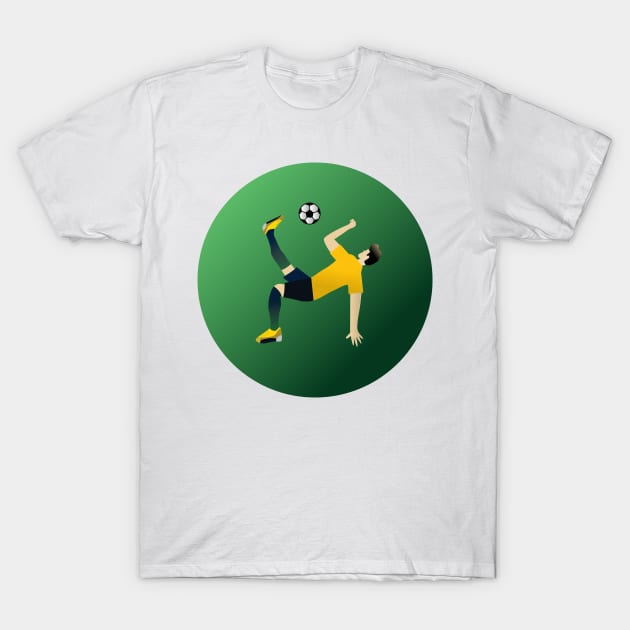 A man silhouette playing soccer T-Shirt by zaiynabhw